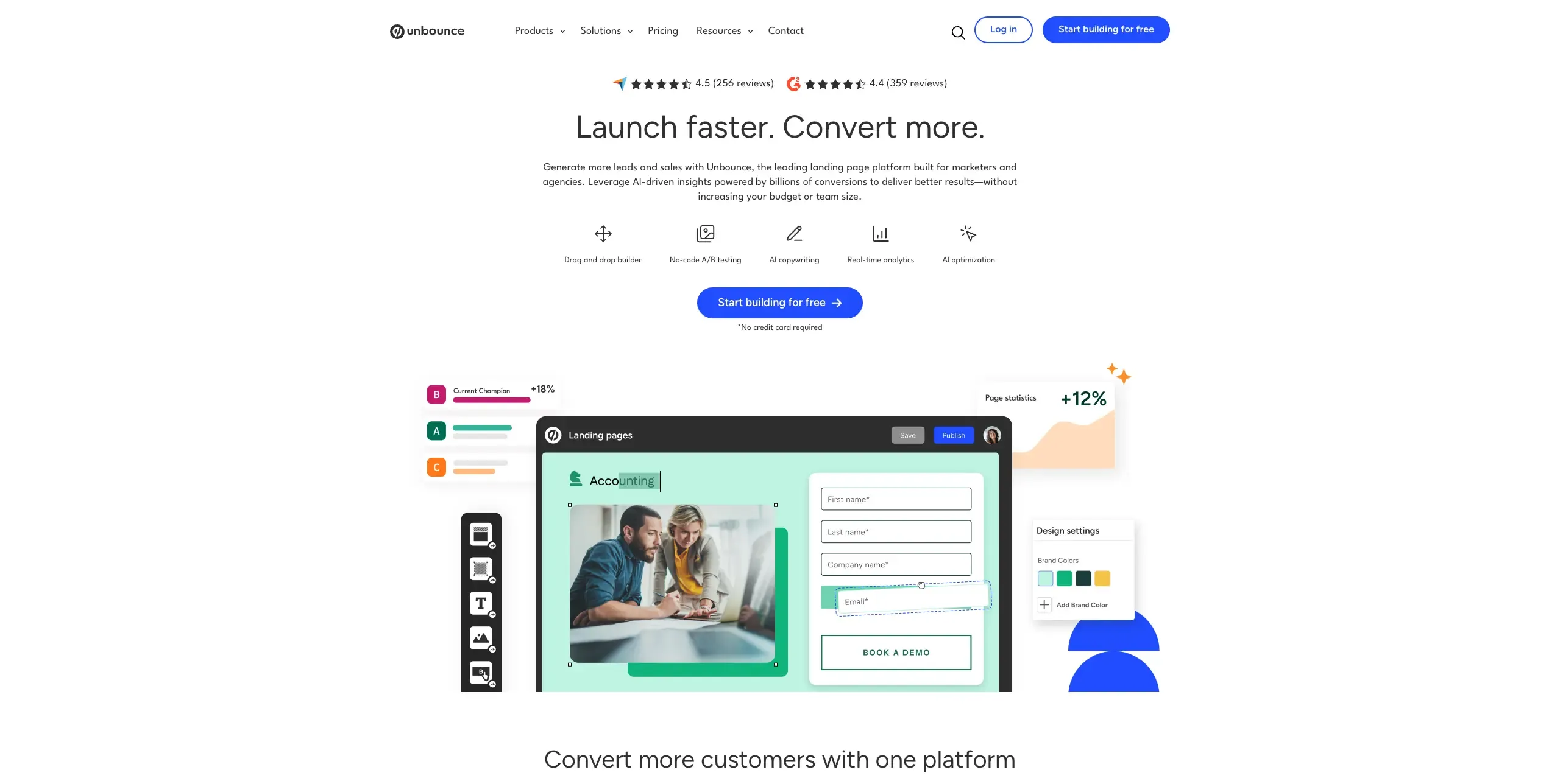 Landing page optimization tools