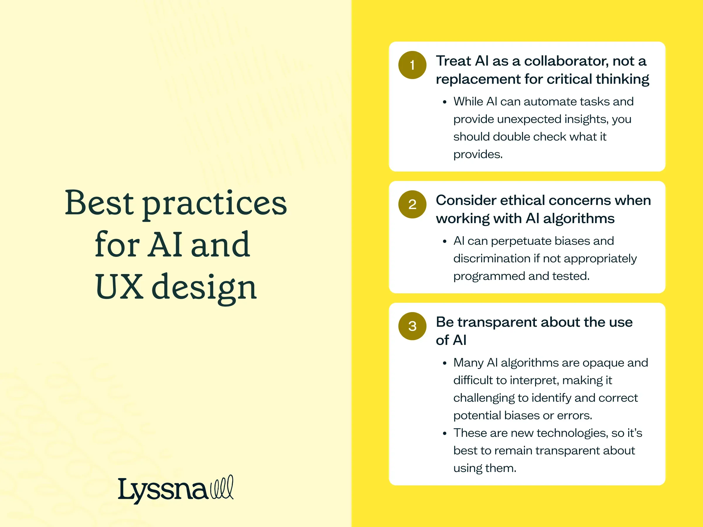 AI and UX design