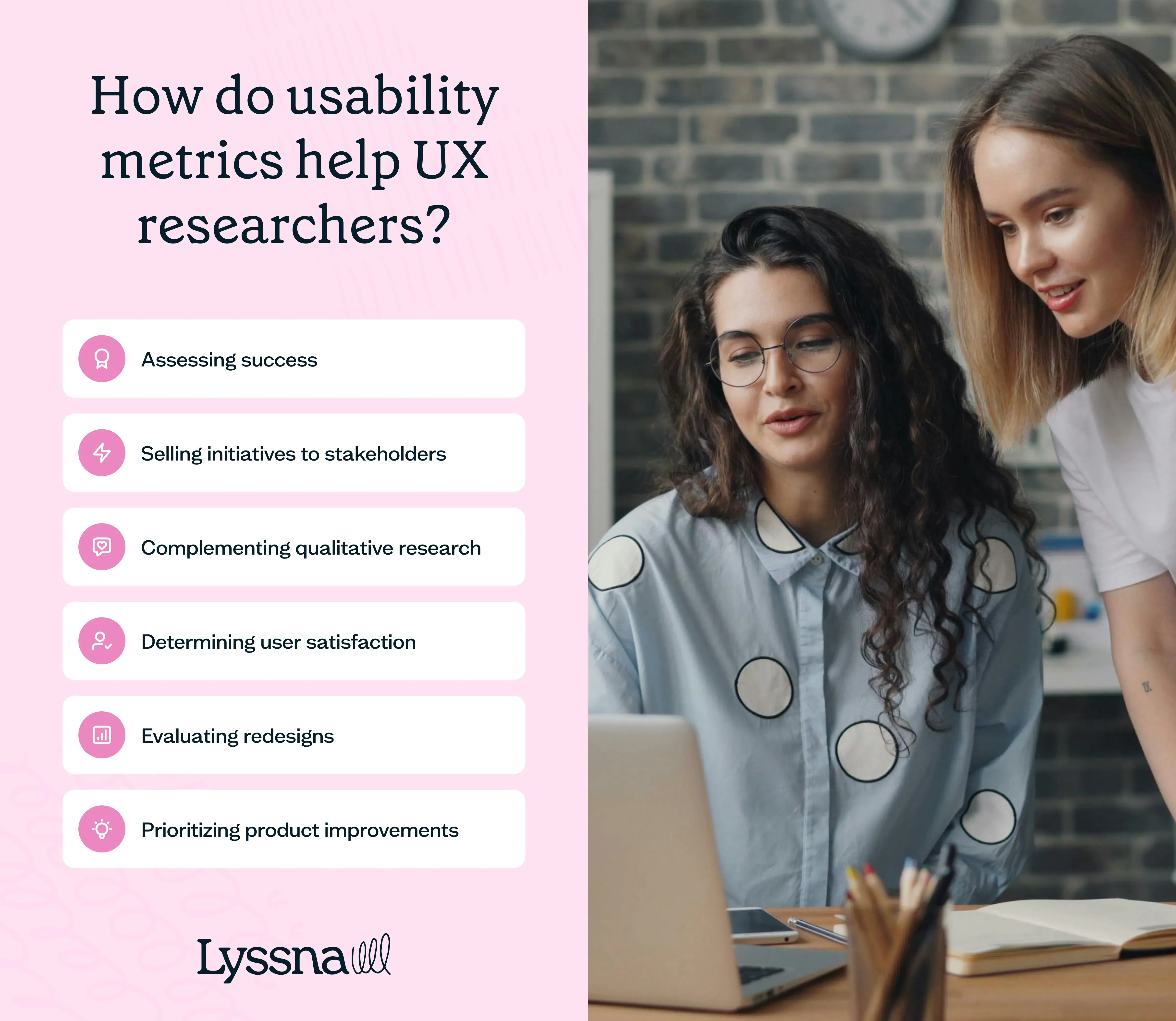 List of usability metrics to help UX researchers