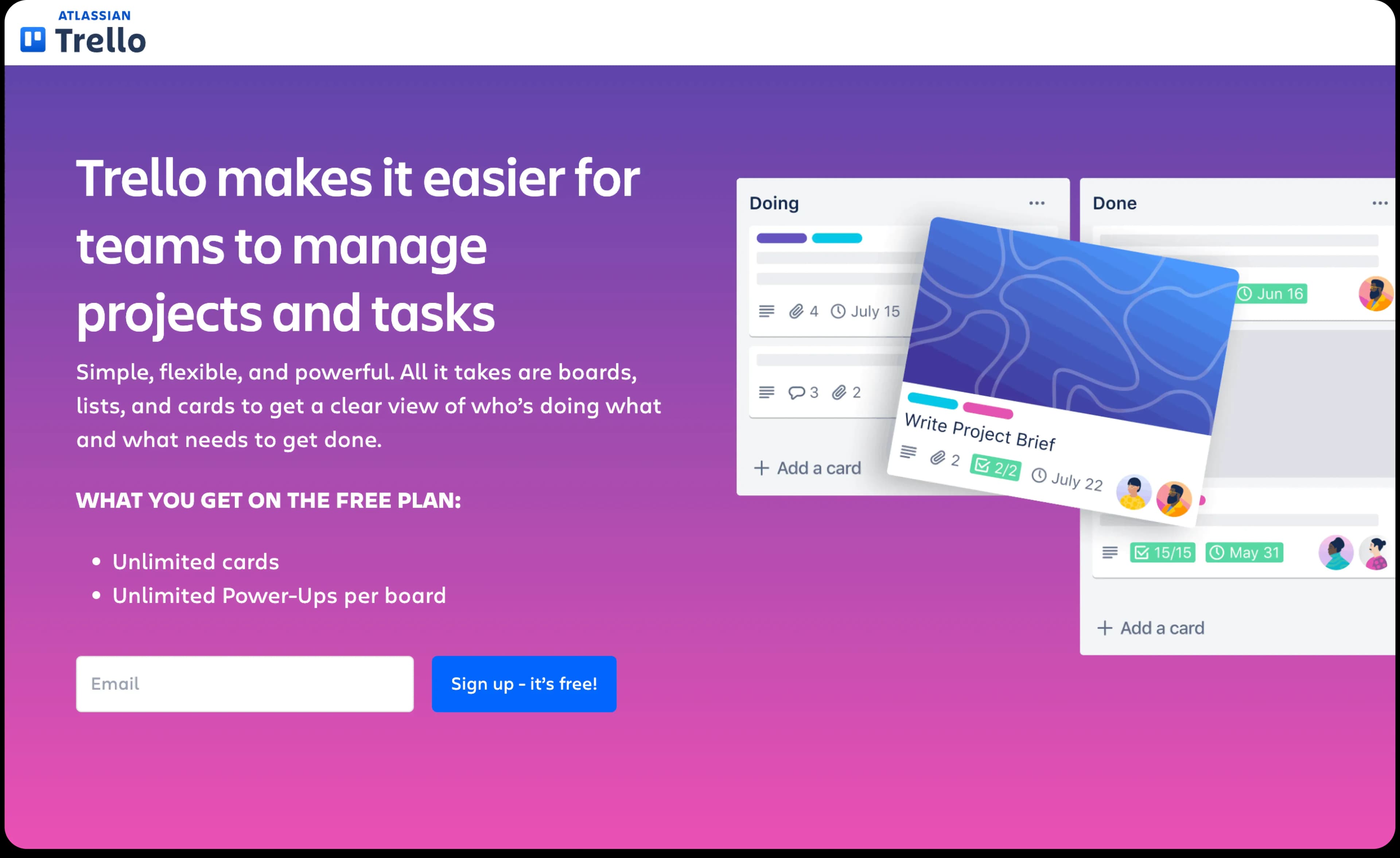 Trello Homepage