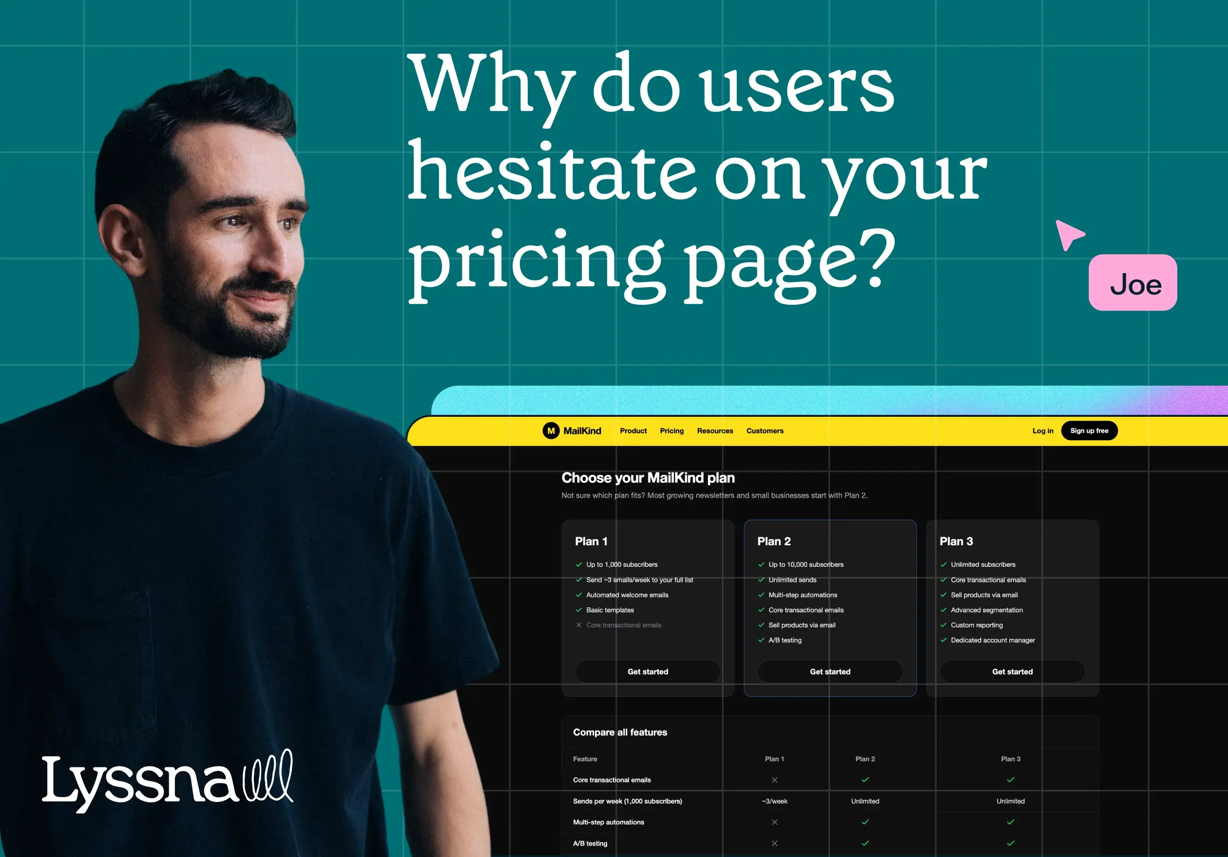 How to fix a confusing pricing page using a first click test